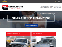 Tablet Screenshot of centralcityautosales.com